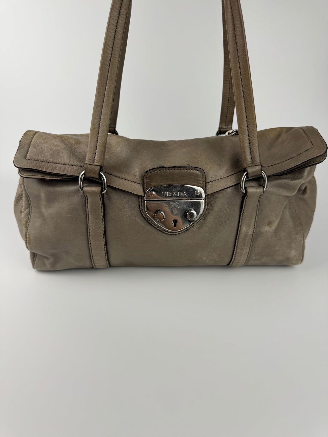 2006 Prada Vitello Leather Shoulder Bag