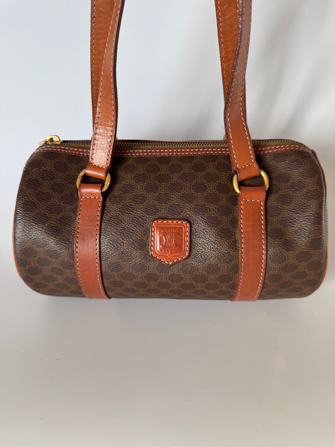 Vintage Celine Macadam Boston Bag