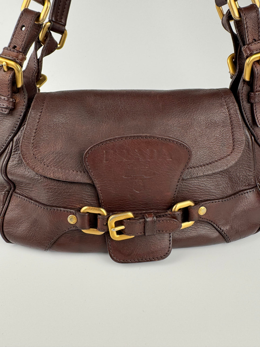 Prada Vintage Leather Shoulder Bag