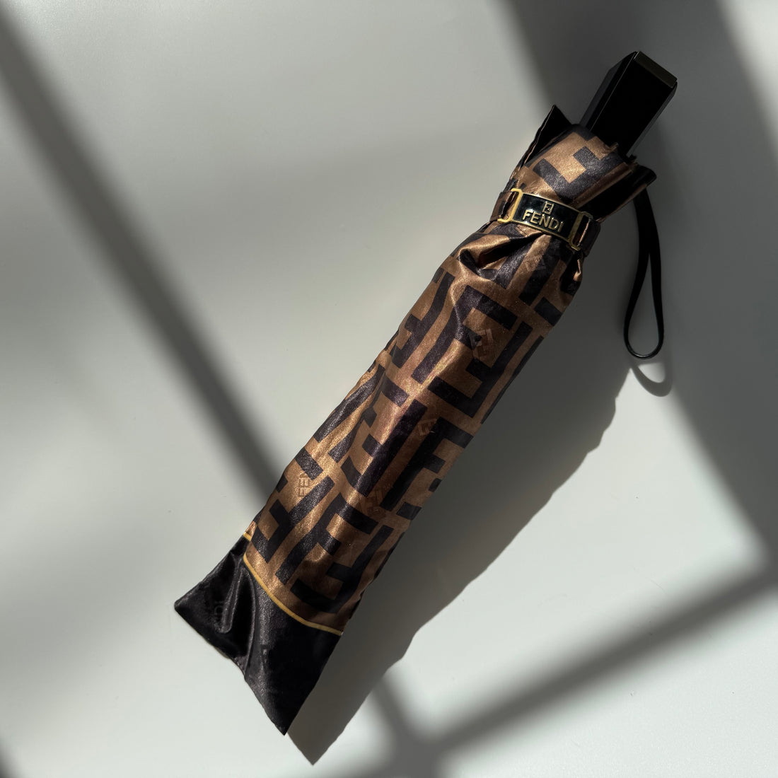 Fendi Brown Zucca Monogram Umbrella