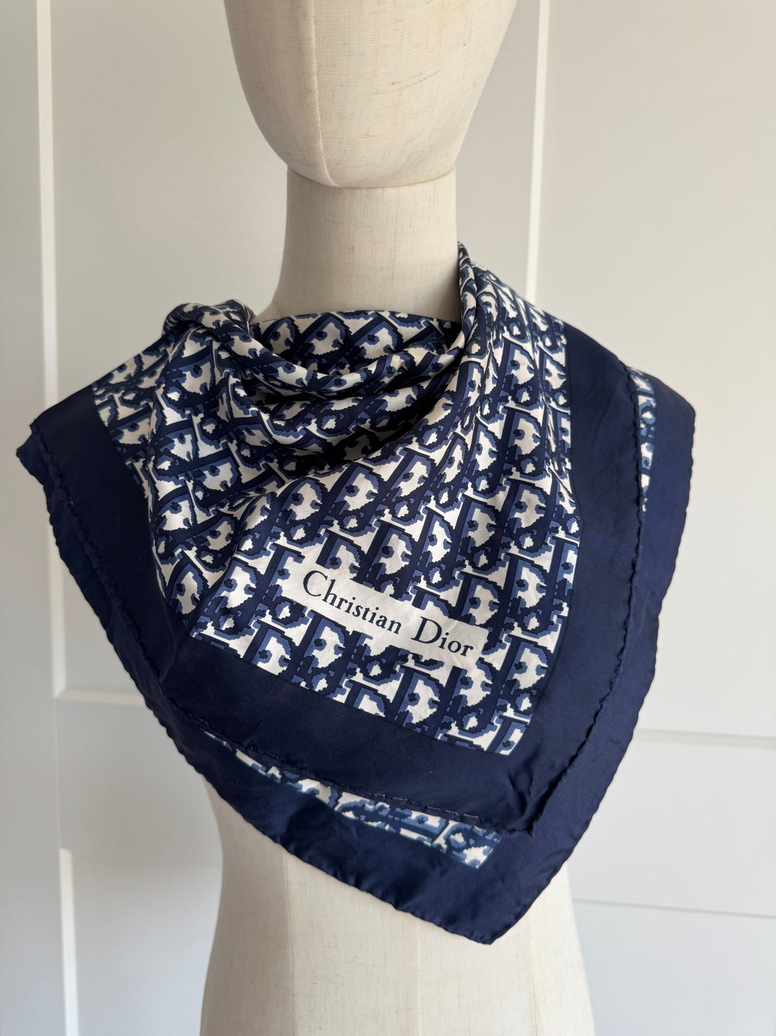 Christian Dior Silk Monogram Scarf