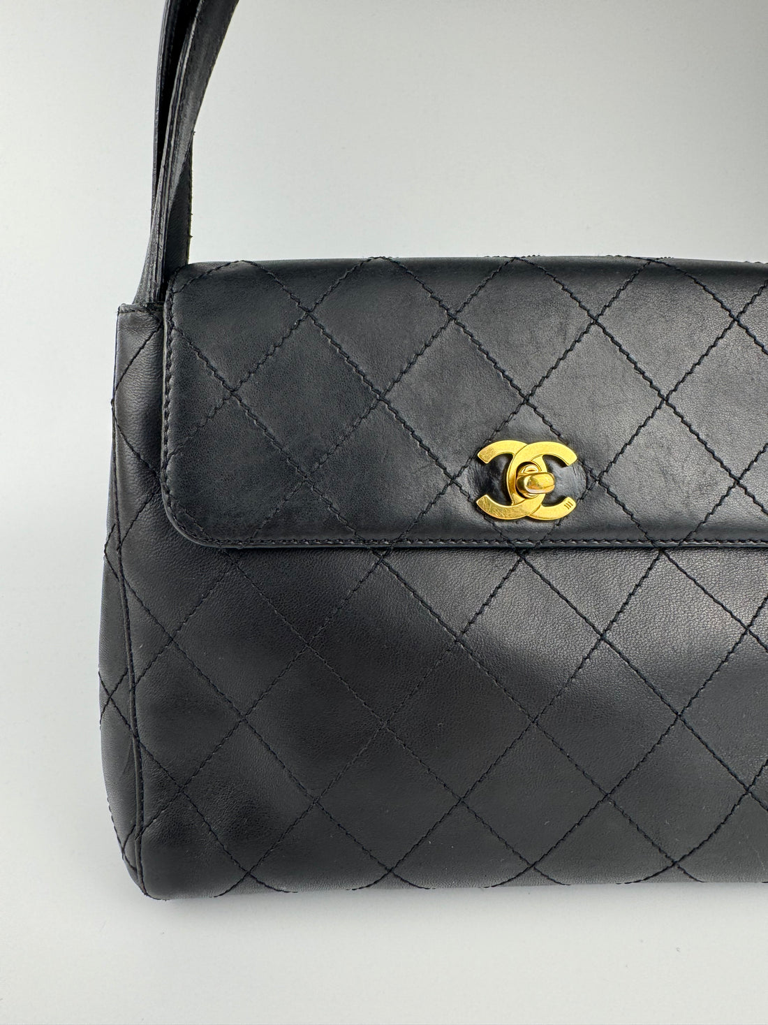 Chanel Vintage Quilted Lambskin Shoulder Bag