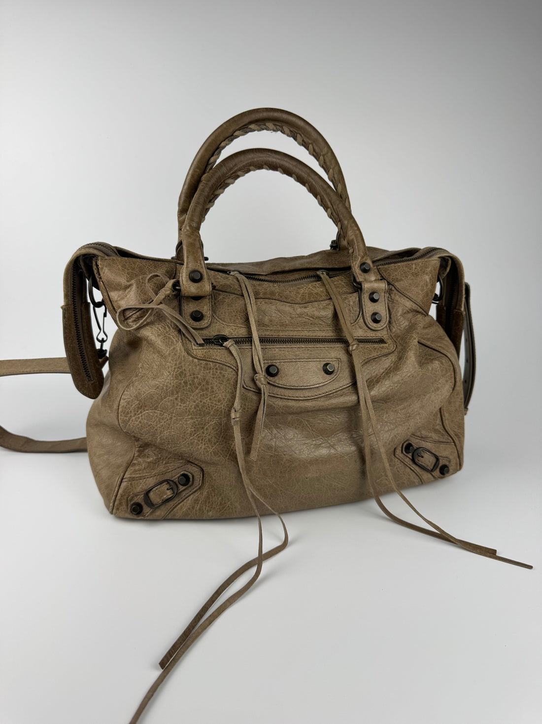 Balenciaga Classic City Velo Bag Taupe