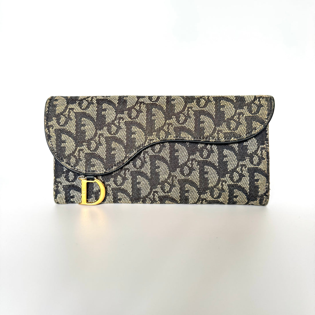 Vintage Dior Oblique “D” Trotter Wallet