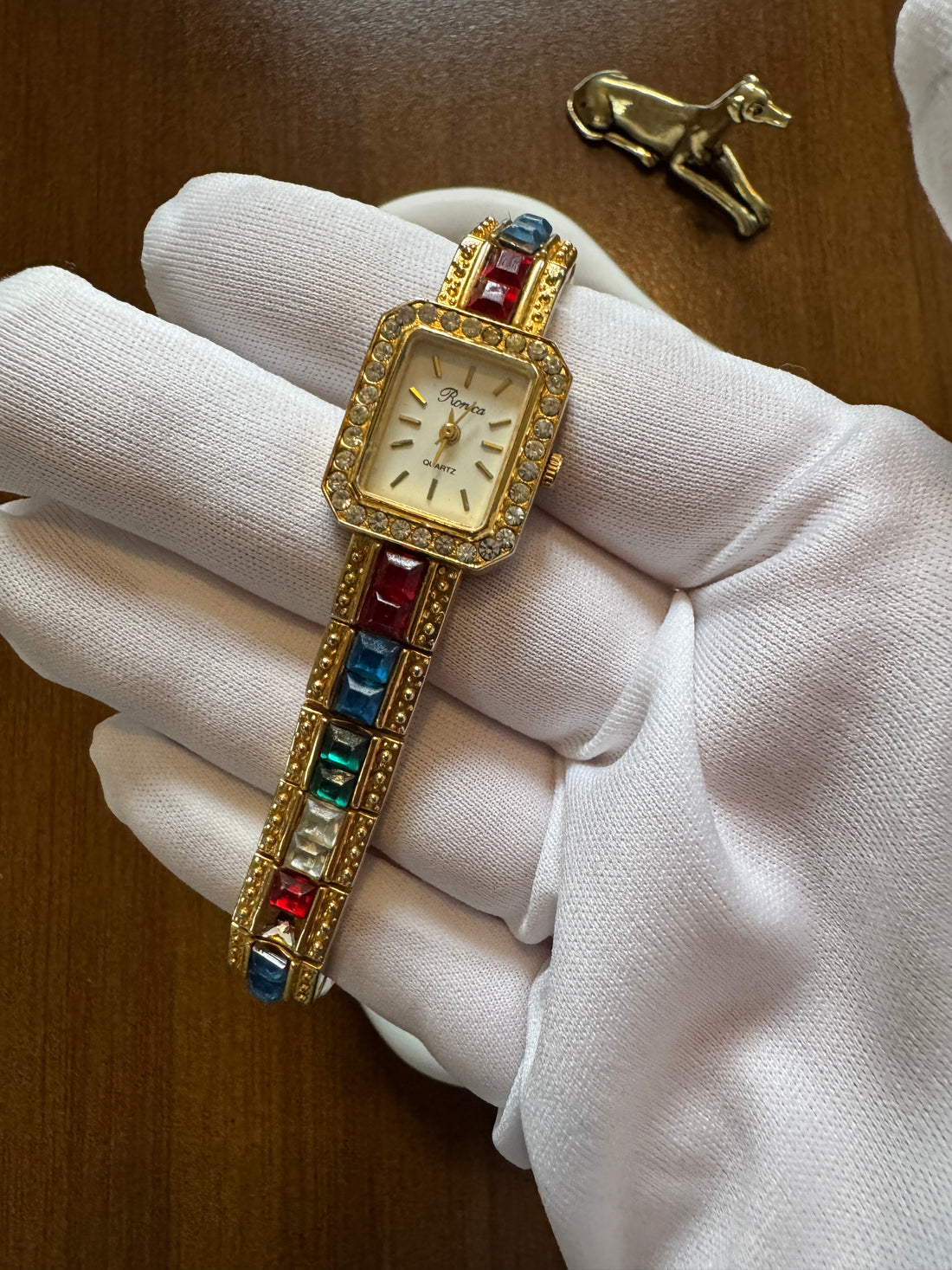 Art Deco Crystal Bracelet Watch