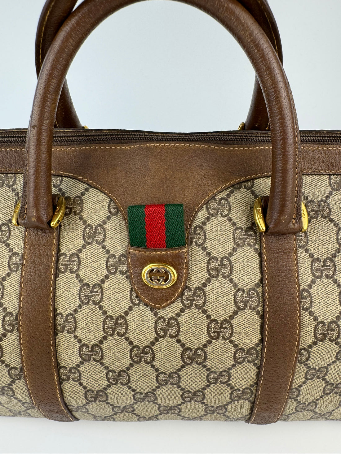 Gucci Vintage GG Supreme Boston Bag (1980)