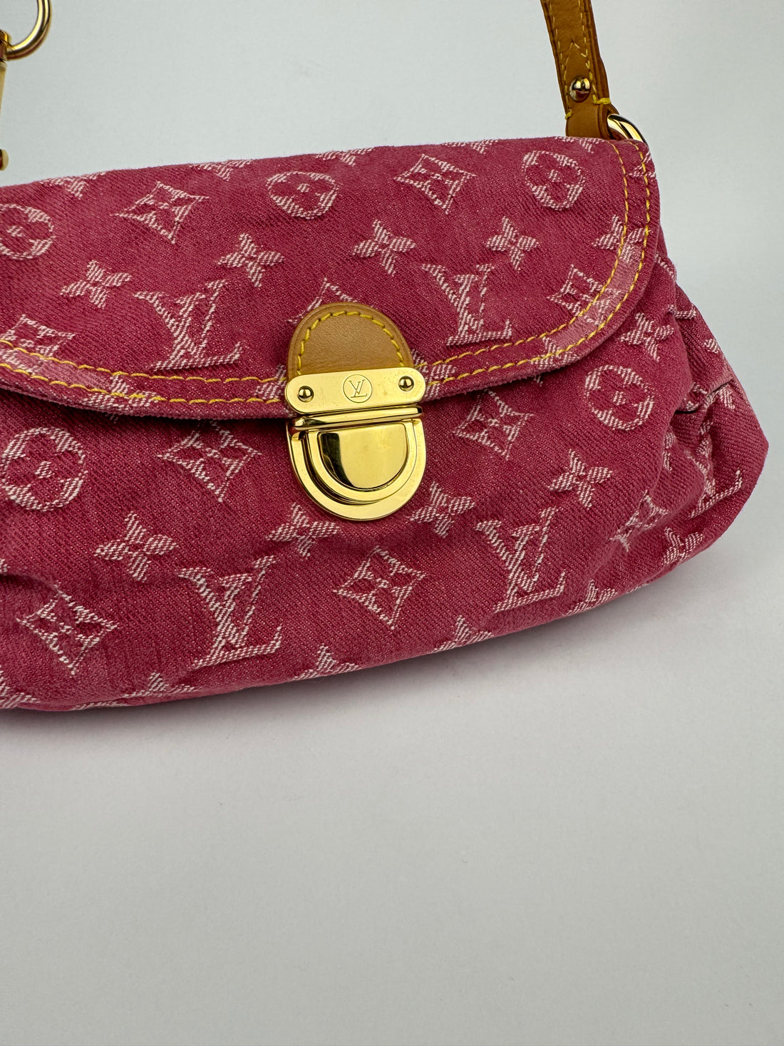 Louis Vuitton Pink Monogram Denim Bag