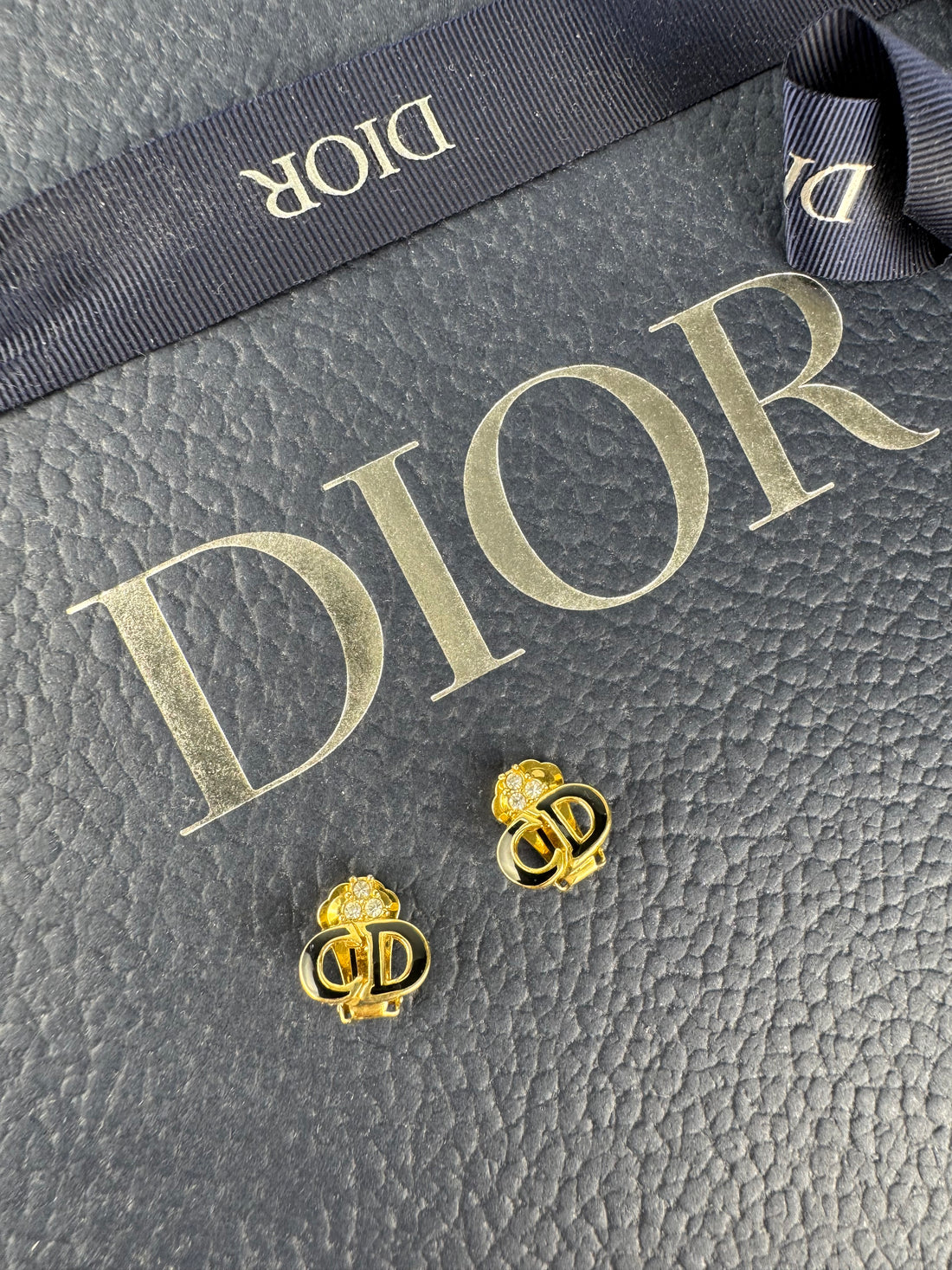 Christian Dior CD Clip-On Earrings (1990)