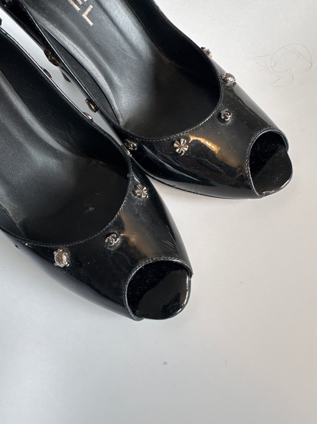 Chanel Black Patent Pumps