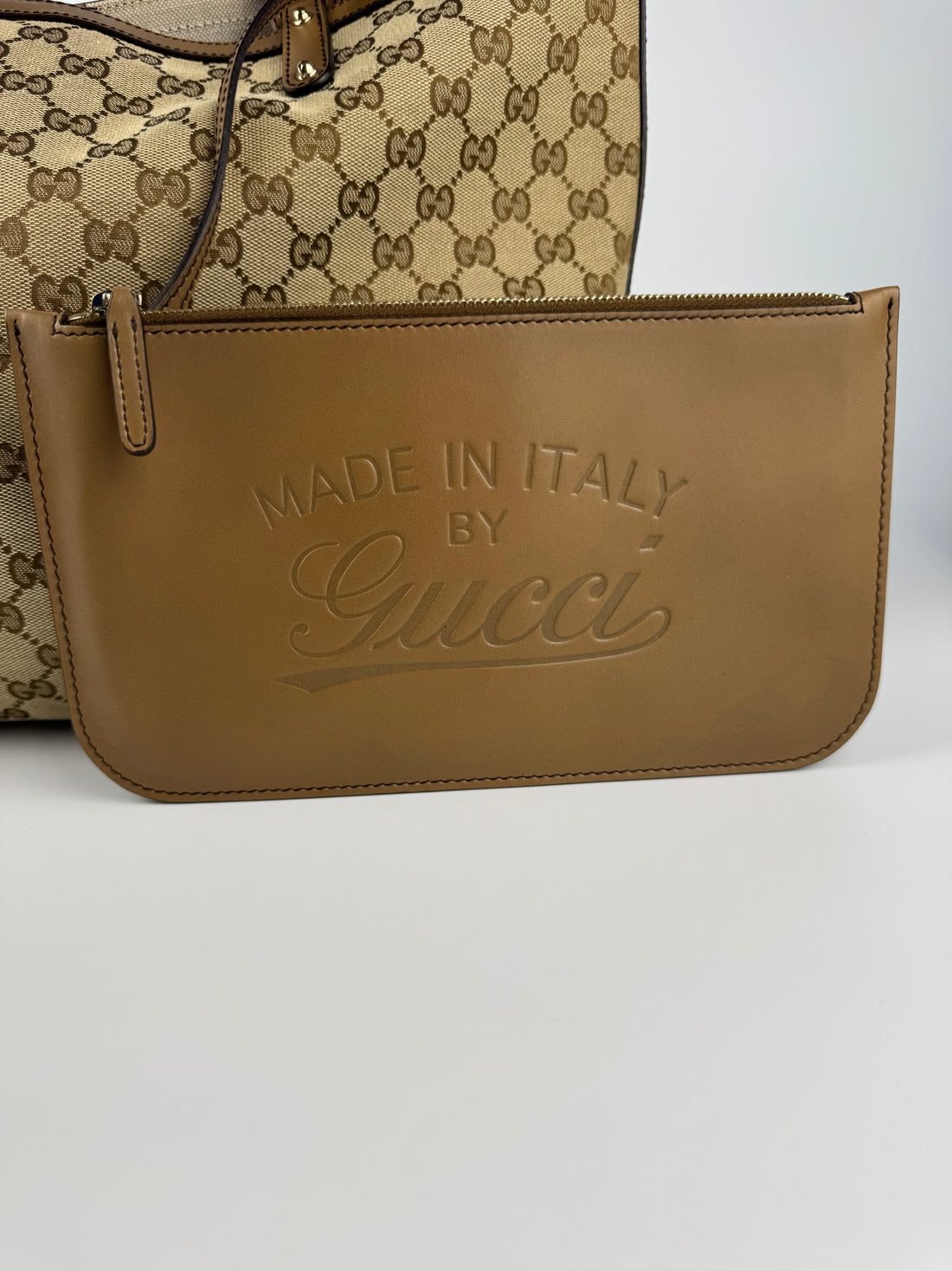 Gucci GG Canvas Tote Bag with Pouch