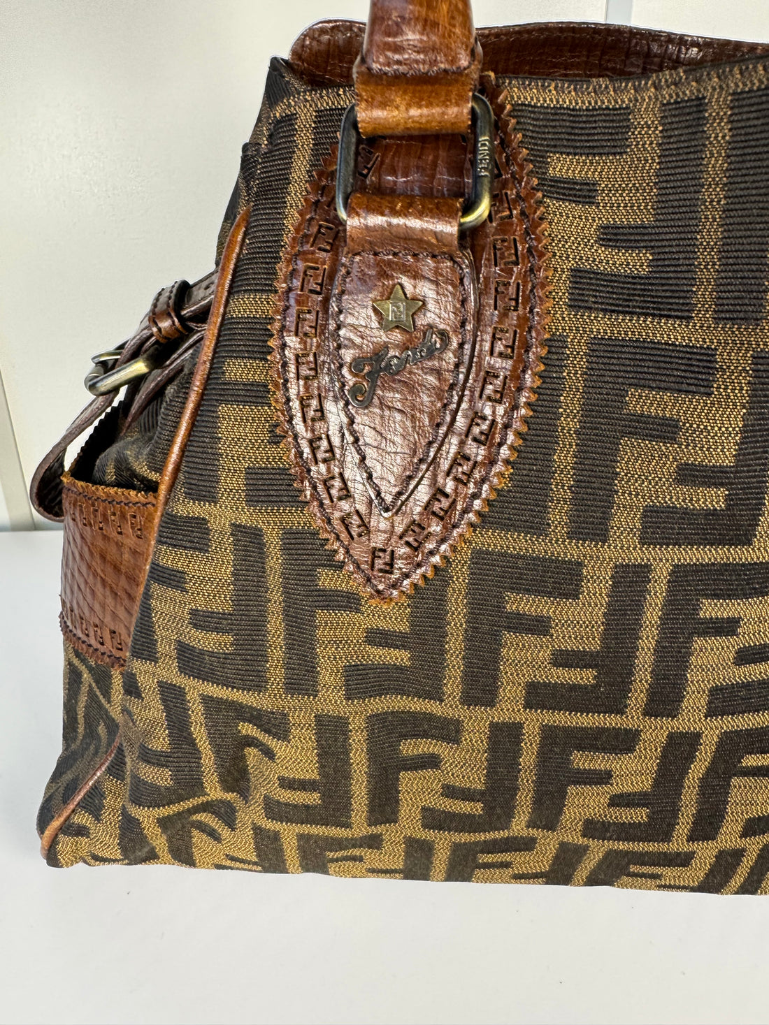 Rare Fendi Zucca Etniko Tote Bag – Brown