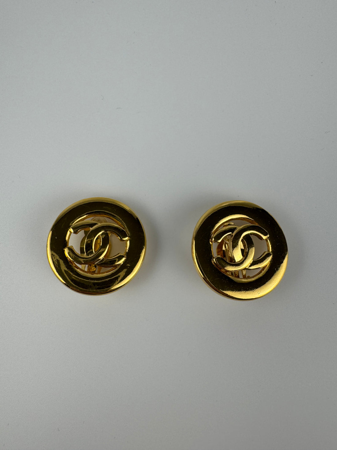 Chanel CC Logo Clip-On Earrings