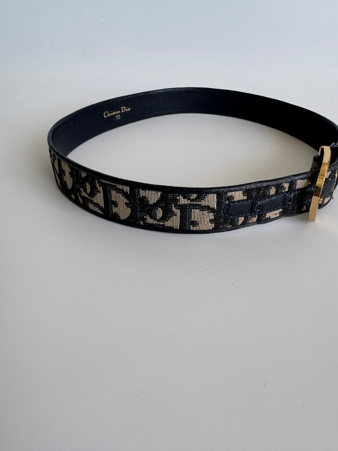 Vintage Christian Dior Monogram Belt Size 70