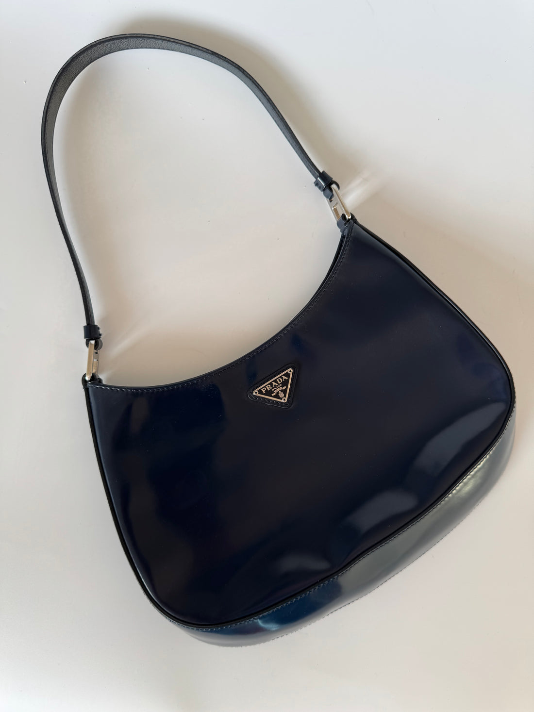 Prada Cleo Patent Leather Shoulder Bag