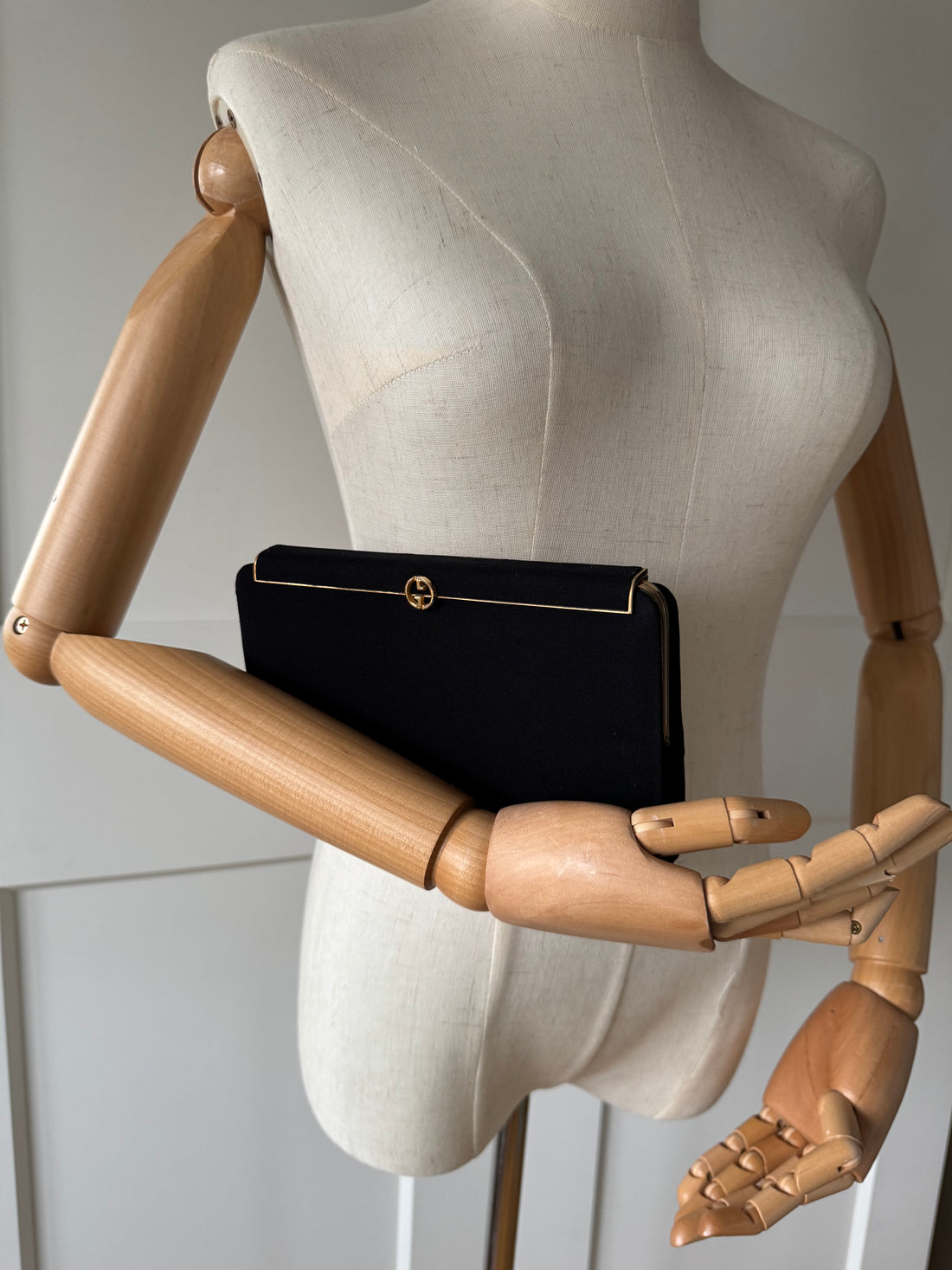 Gucci Vintage Black Clutch Bag Tom Ford Era