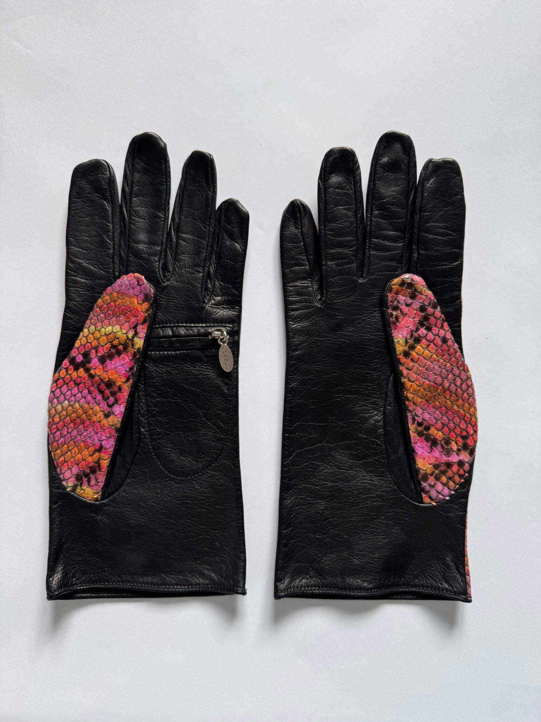 Chanel Vintage Python Leather Gloves