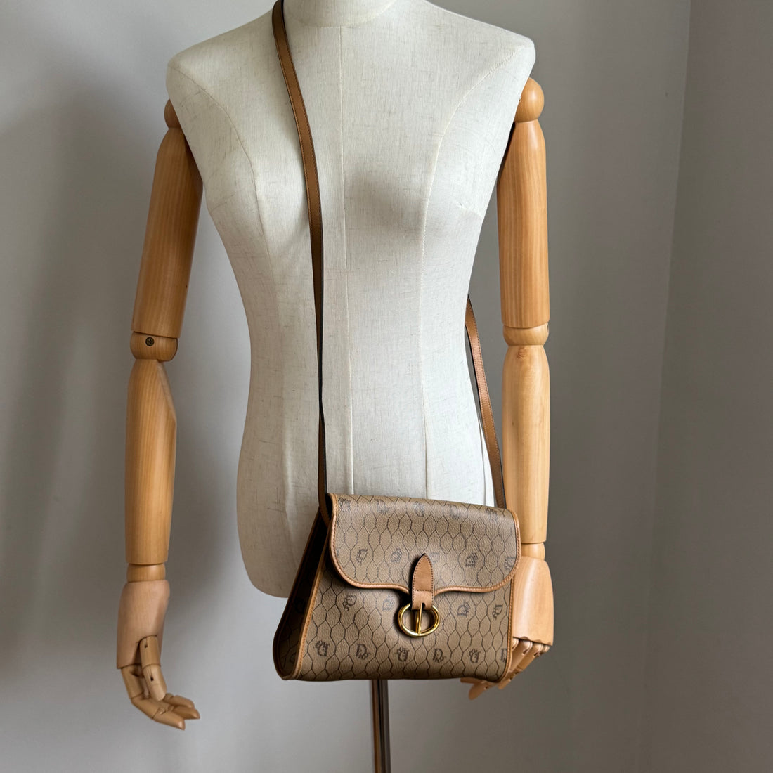 1990s Vintage Dior Honeycomb Shoulder Bag