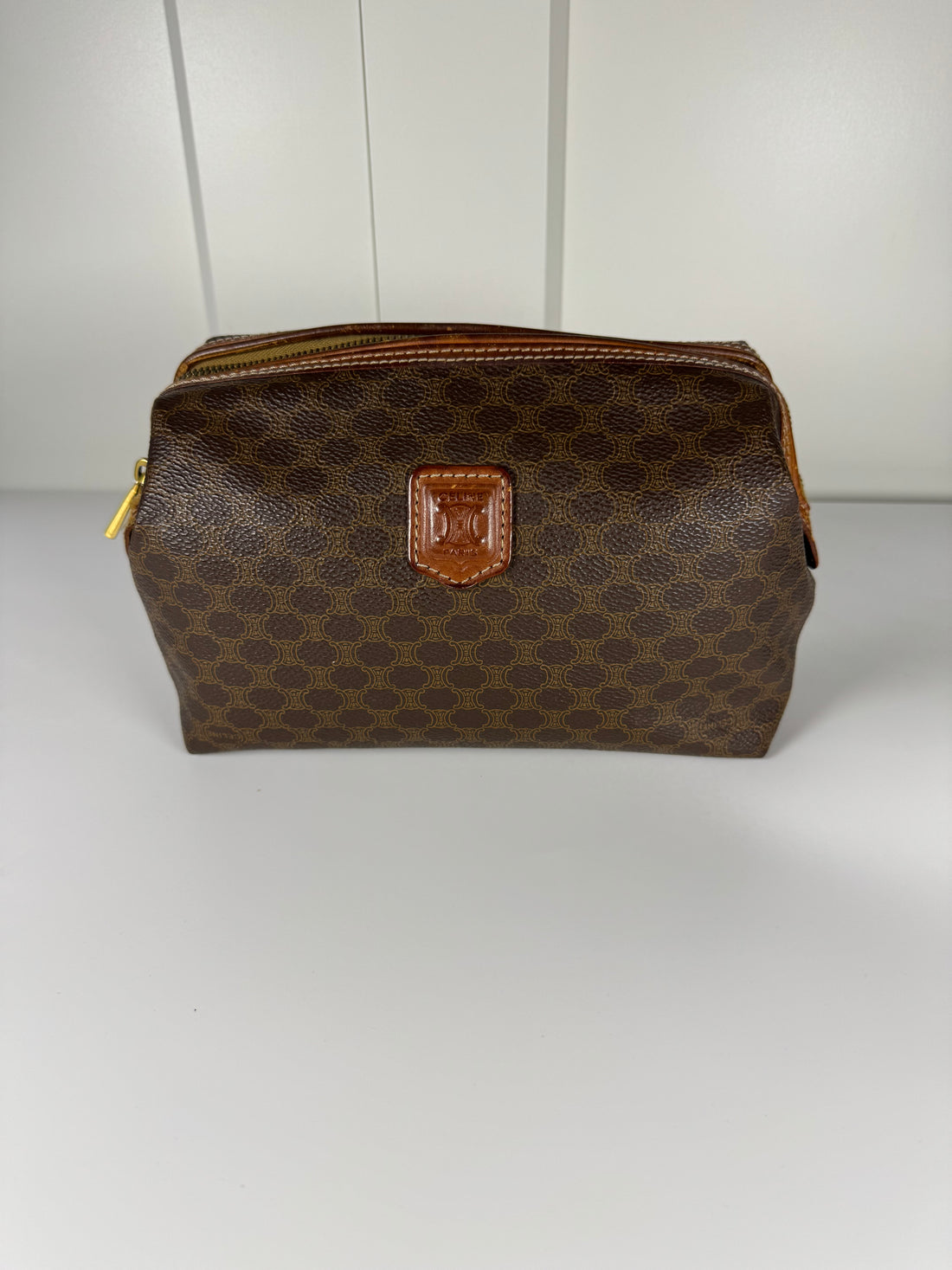 Vintage Celine Macadam Toiletry Pouch