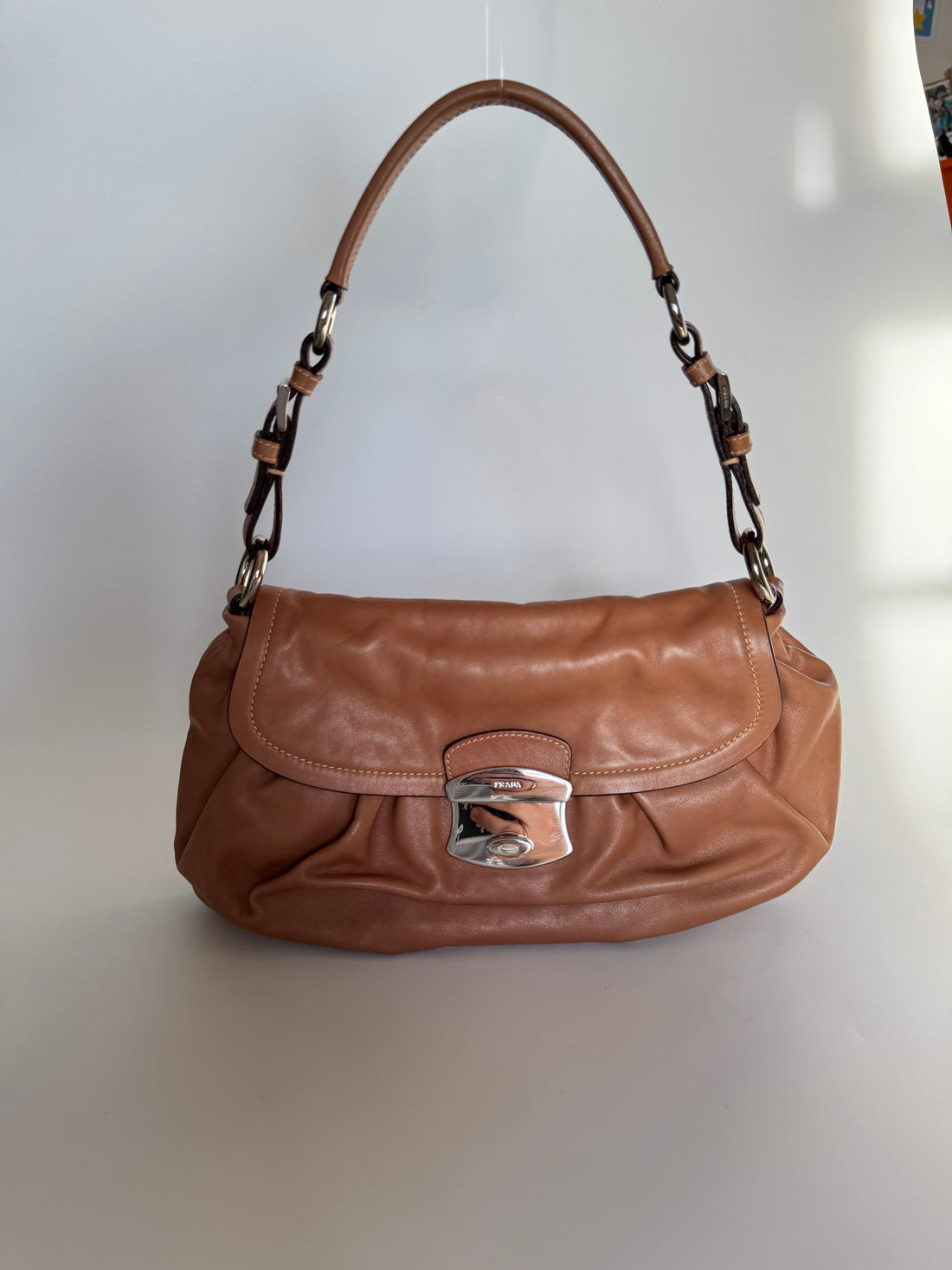 Prada Vintage Leather Shoulder Bag