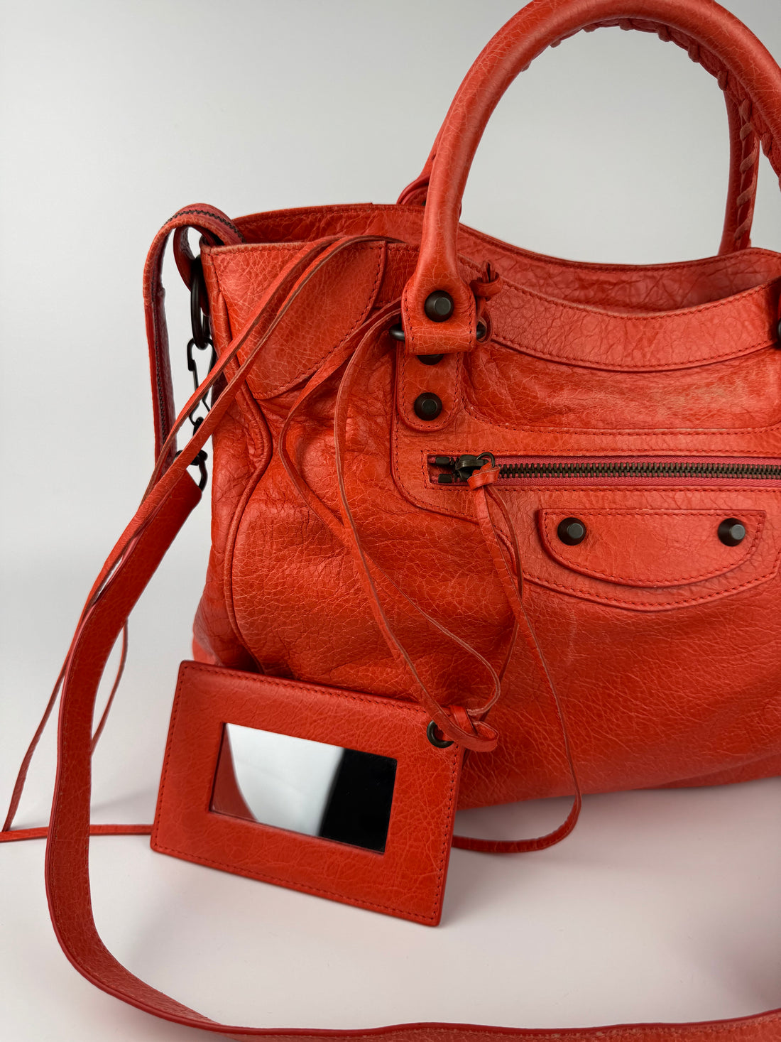 Balenciaga Red Leather City Bag (2013)