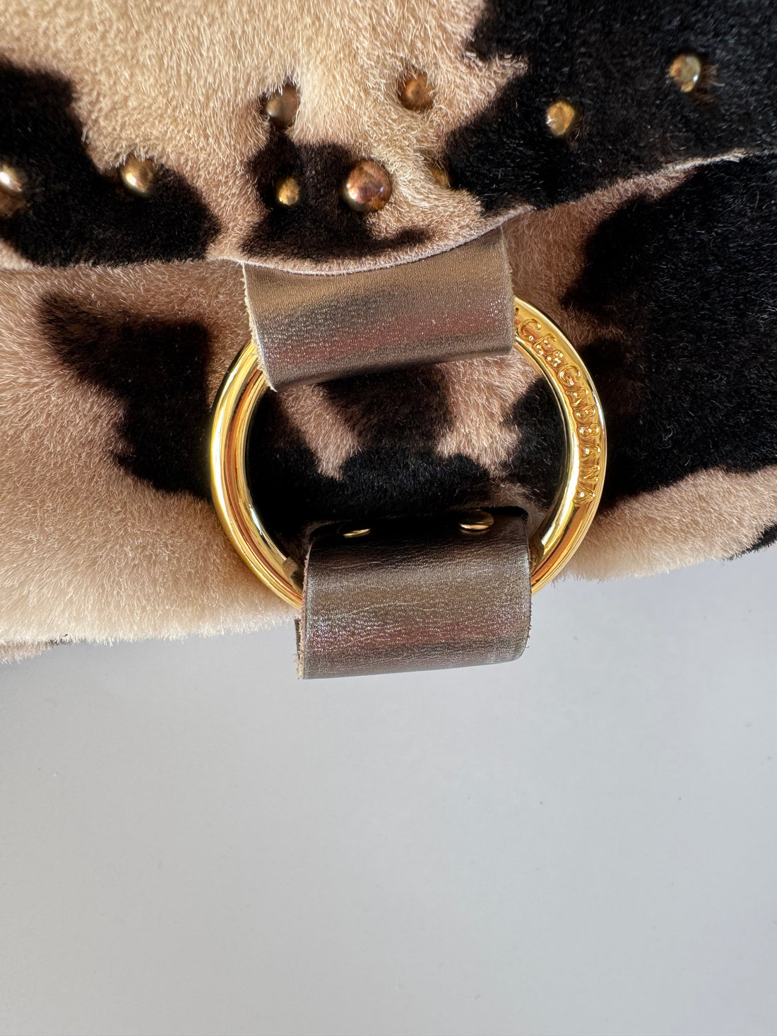 Dolce & Gabbana Pony Hair Leopard Shoulder Bag