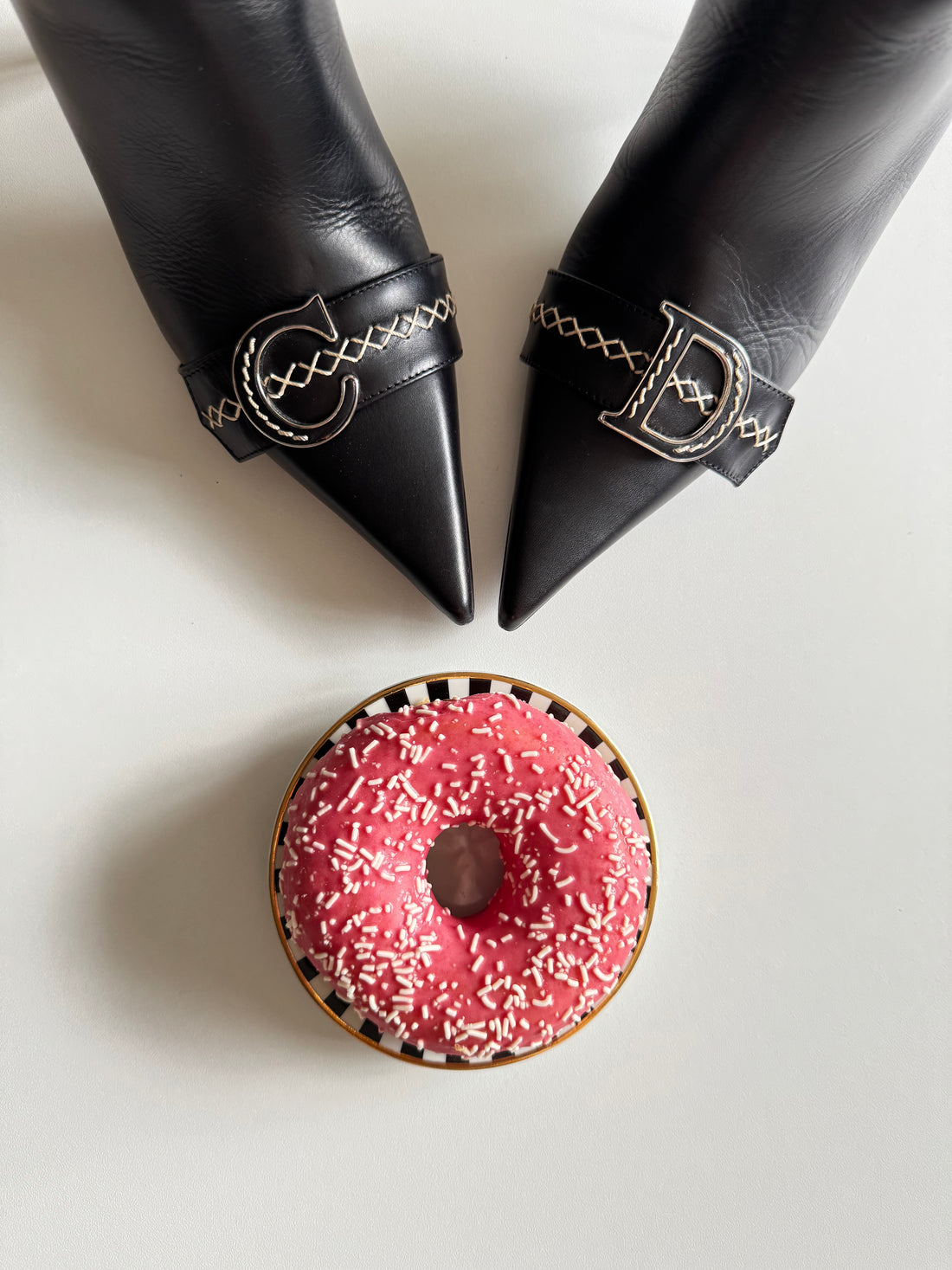 2000s Christian Dior by John Galliano Rare Black Leather Ankle Boots Size 36 UK 3