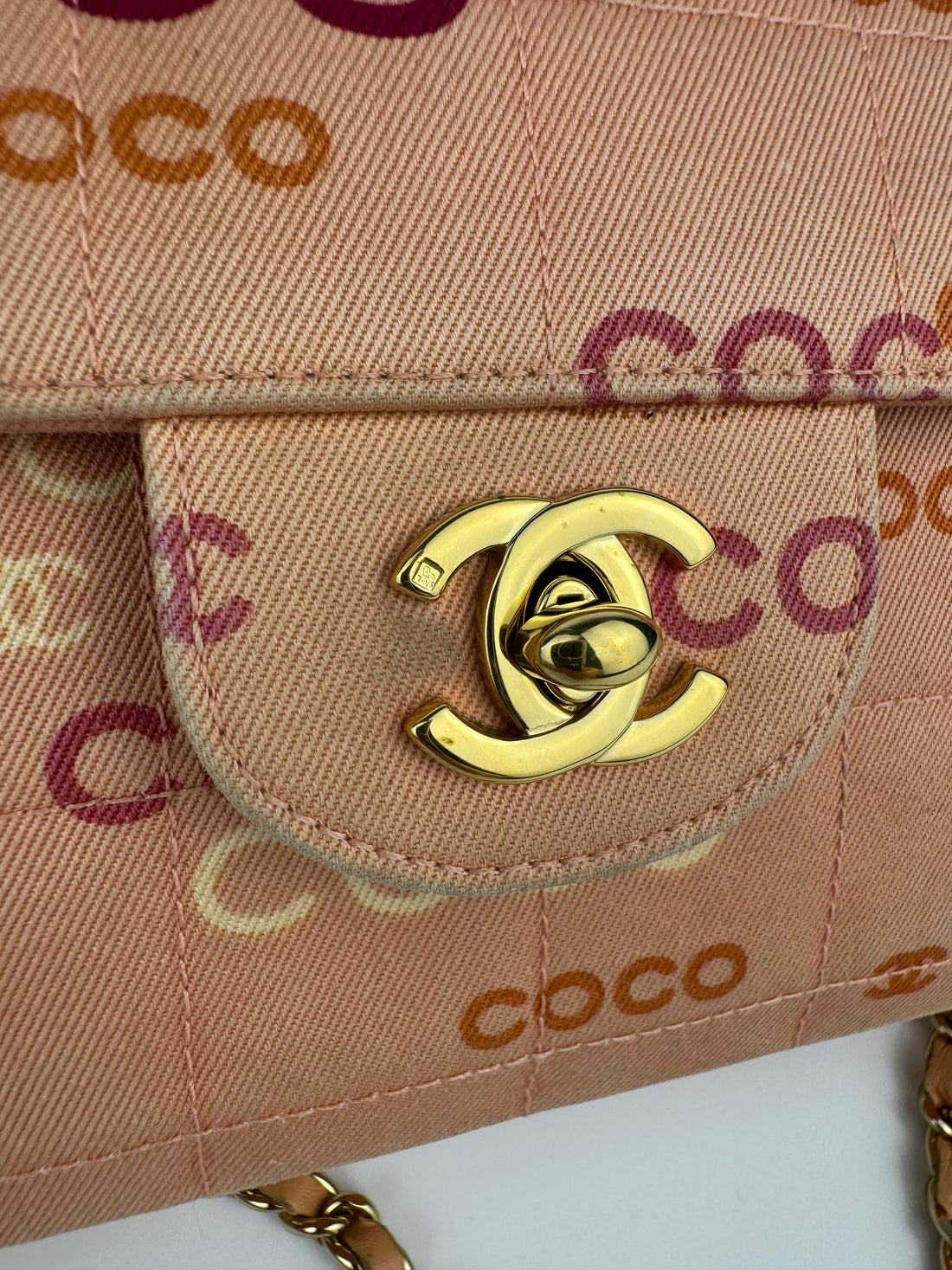 Chanel East West Coco Chocolate Bar Flap Bag
