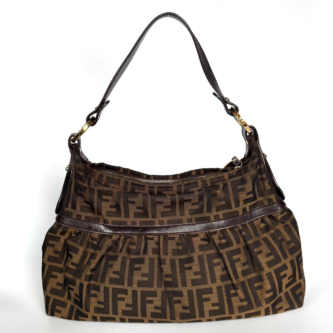 Vintage Fendi Zucca Shoulder Bag