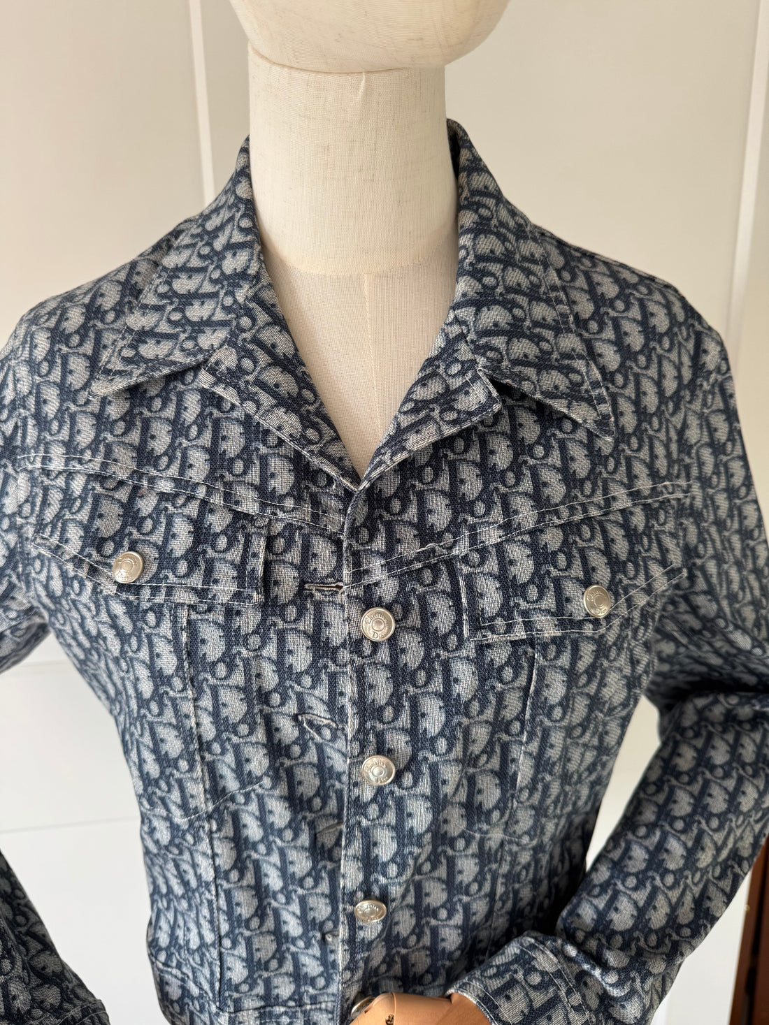 Christian Dior Vintage Trotter Monogram Jacket John Galliano – Size 42/ UK 14