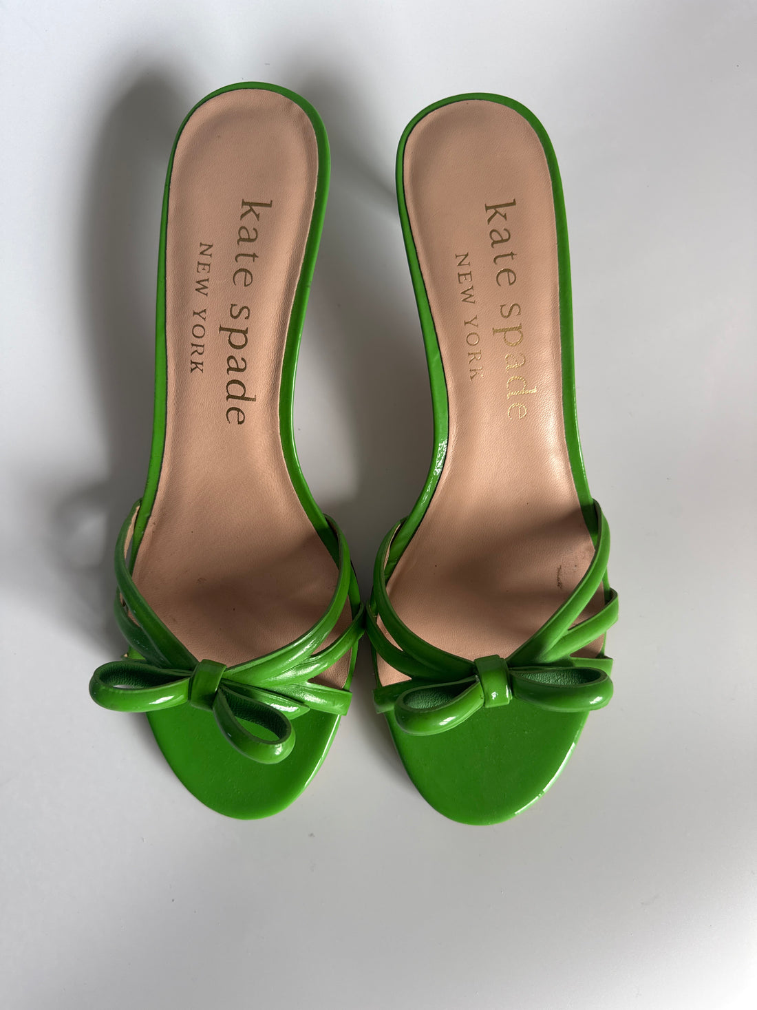 Kate Spade Green Bow Kitten Heel (40)